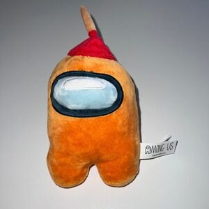 Toikido Among Us Orange With Plunger Hat Plush 2022 Series 2